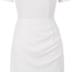 Robe Blanche Cocktail Courte Robe Blanche Cocktail Courte