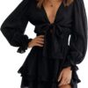 Robe Courte Blanche Manche Longue