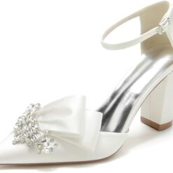 Chaussures De Mariée Blanche Avec Strass Chaussures De Mariée Blanche Avec Strass