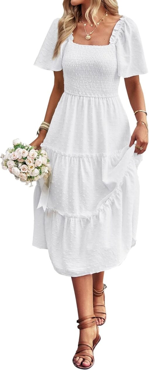 Robe Femme Blanche Longue