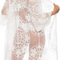 Robe Plage Blanche Dentelle image 9 | Soirée Blanche