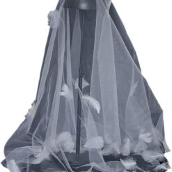 Voile de Mariée Long à Plumes Voile de Mariée Long à Plumes
