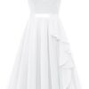 Robe Fourreau Blanche Dentelle