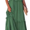 Robe Longue Blanche Et Verte