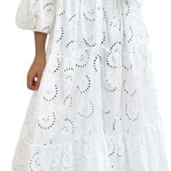 Robe Longue Blanche Coton Dentelle Robe Longue Blanche Coton Dentelle