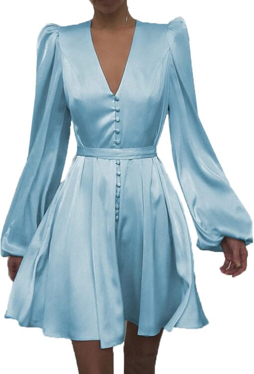 Robe Blanche Cocktail Courte Cintrée A La Taille