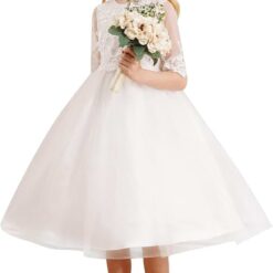 Robe Blanche Petite Fille D’Honneur Robe Blanche Petite Fille D’Honneur
