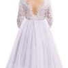 Robe Blanche De Communion En Dentelle