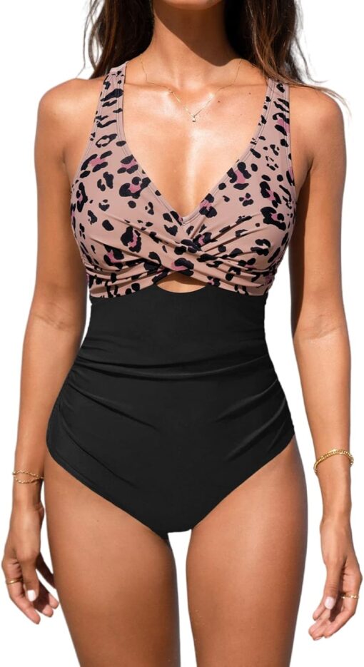 Maillot de Bain Élastique aux Lignes