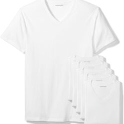 Maillot de Corps avec Col en V pour Homme, Ensemble de 6 pièces Maillot de Corps avec Col en V pour Homme, Ensemble de 6 pièces