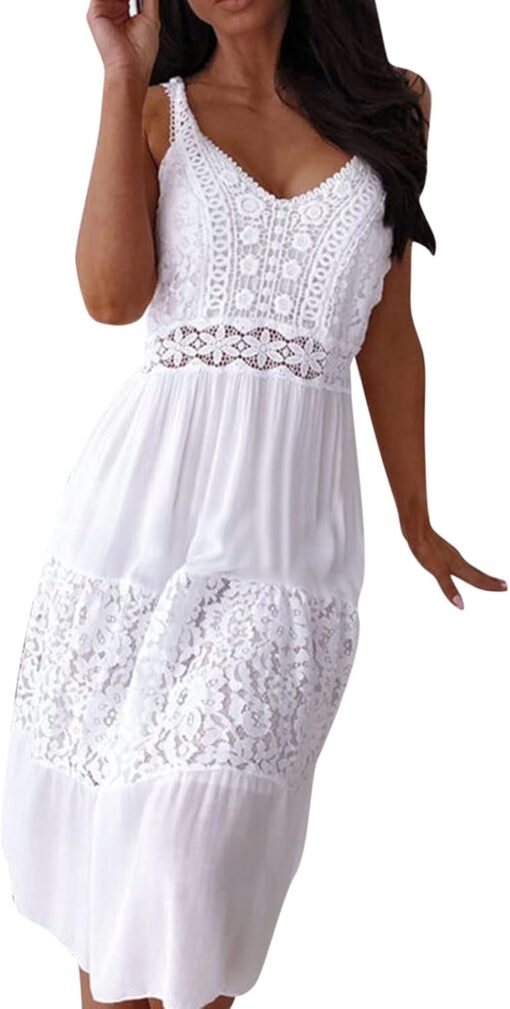 Robe Bohème Chic Blanche – Image 2