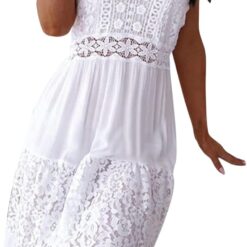 Robe Bohème Chic Blanche Robe Bohème Chic Blanche
