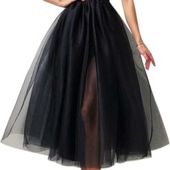 Robe de mariée romantique à corset en tulle et paillettes noires Robe de mariée romantique à corset en tulle et paillettes noires