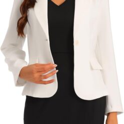 Ensemble de costume d’affaires pour femme Col en V Robe de bureau avec blazer à revers cranté Ensemble de costume d’affaires pour femme Col en V Robe de bureau avec blazer à revers cranté