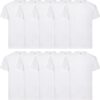Lot de 10 T-shirts Fruit of the Loom Valueweight + Sac de rangement MyShirt inclus