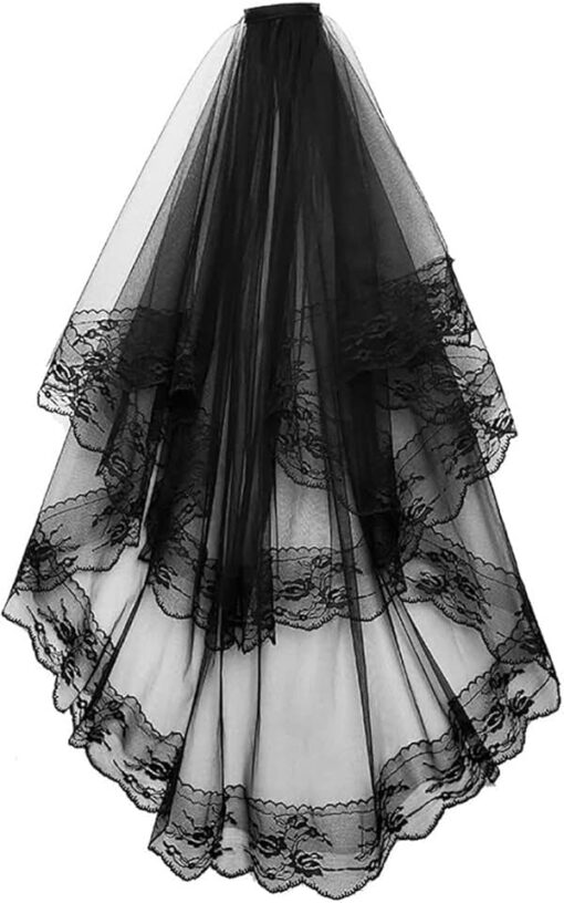 Long Voile de Mariée Dentellé