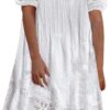 Robe Blanche Dentelle 2024