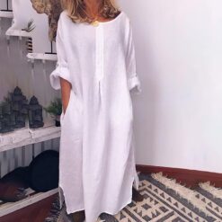 Robe Longue Bohème Été Chic image 14 | Soirée Blanche Robe Longue Bohème Été Chic image 13 | Soirée Blanche