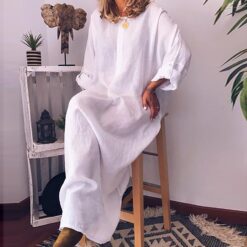 Robe Longue Bohème Été Chic image 16 | Soirée Blanche Robe Longue Bohème Été Chic image 15 | Soirée Blanche