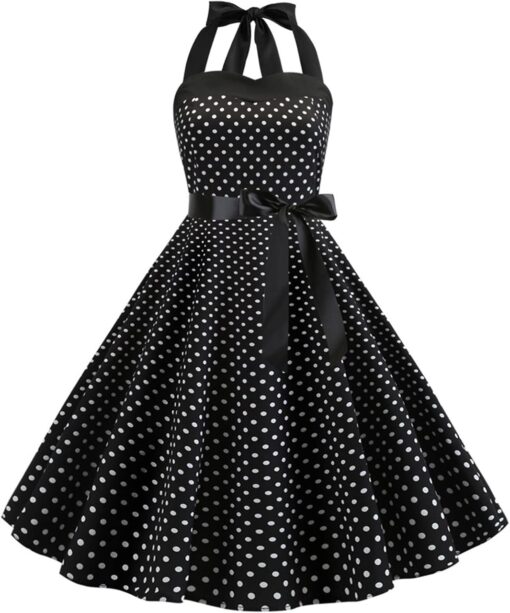 Robe De Cocktail Noire Et Blanche