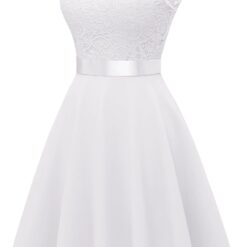 Robe Courte Dentelle Blanche image 22 | Soirée Blanche Robe Courte Dentelle Blanche image 21 | Soirée Blanche