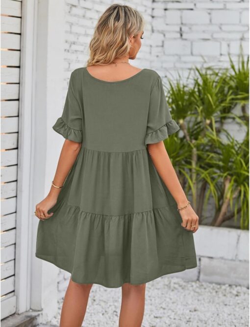 Robe Longue Blanche Dentelle Grande Taille – Image 4