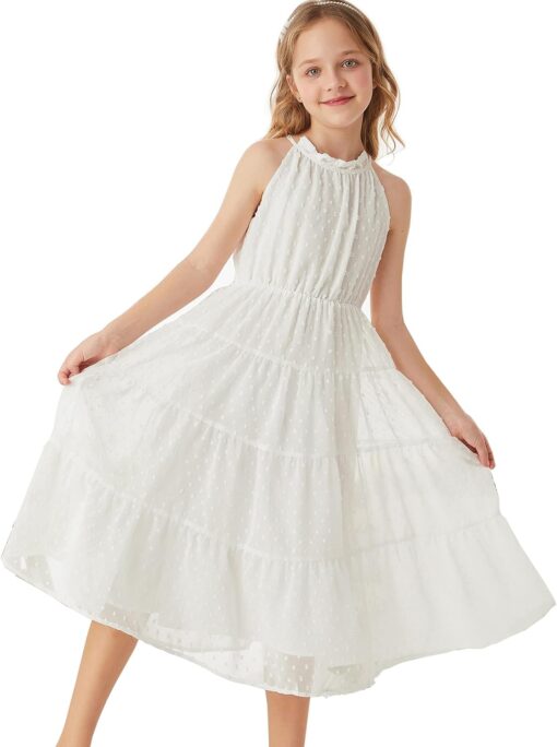 Robe Dentelle Blanche Enfant