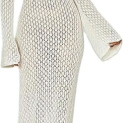 Robe Longue Blanche En Crochet Robe Longue Blanche En Crochet