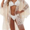 Robe Blanche Avec De La Dentelle