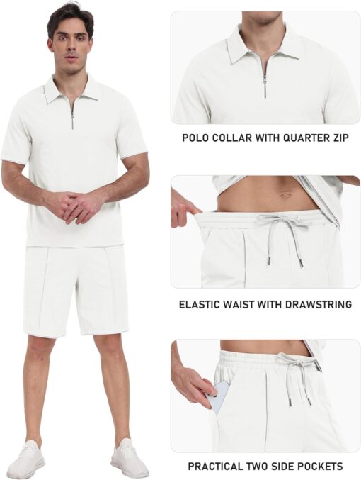 Jinshi Ensemble de Sport Été Jogging Homme – Image 5