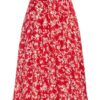 Robe Cocktail Blanche Et Rouge