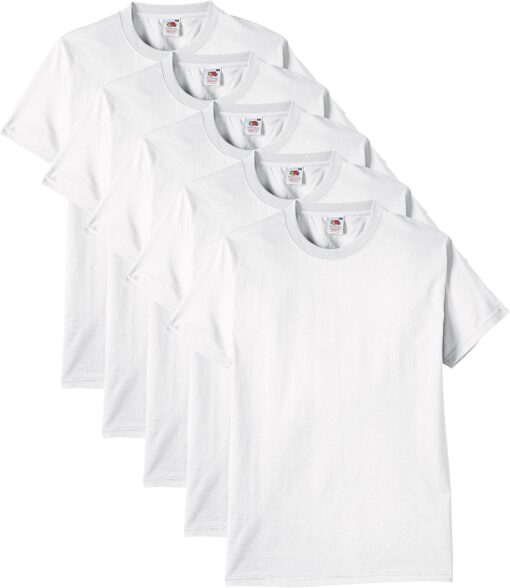 T-Shirts à Coton Lourd Fruit of the Loom Homme (Pack de 5)