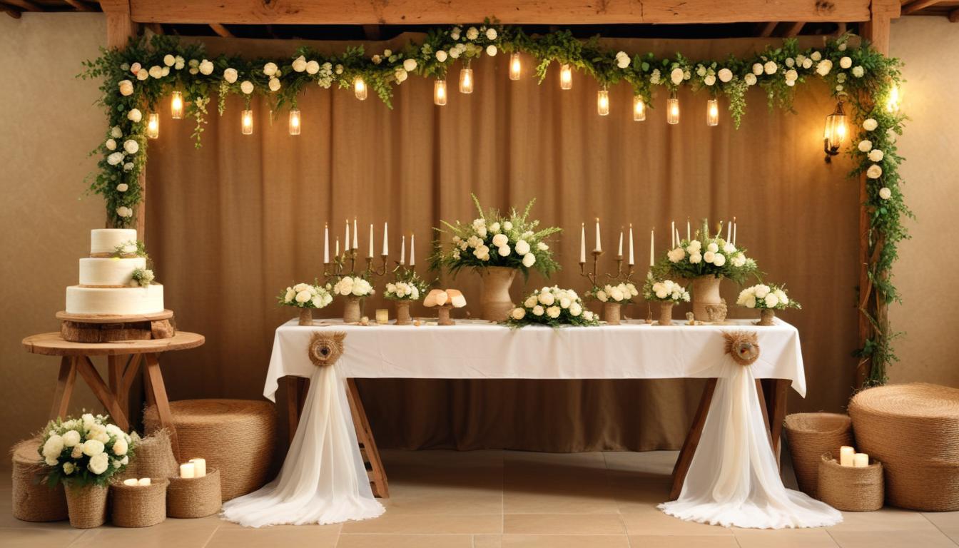 Décoration de mariage rustique : Charme campagnard