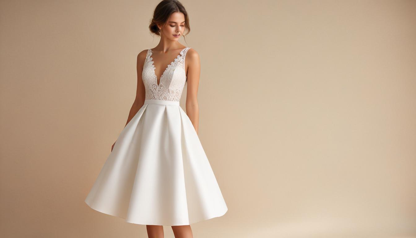 Robe de Mariée Courte : Chic et Moderne pour un Mariage Estival