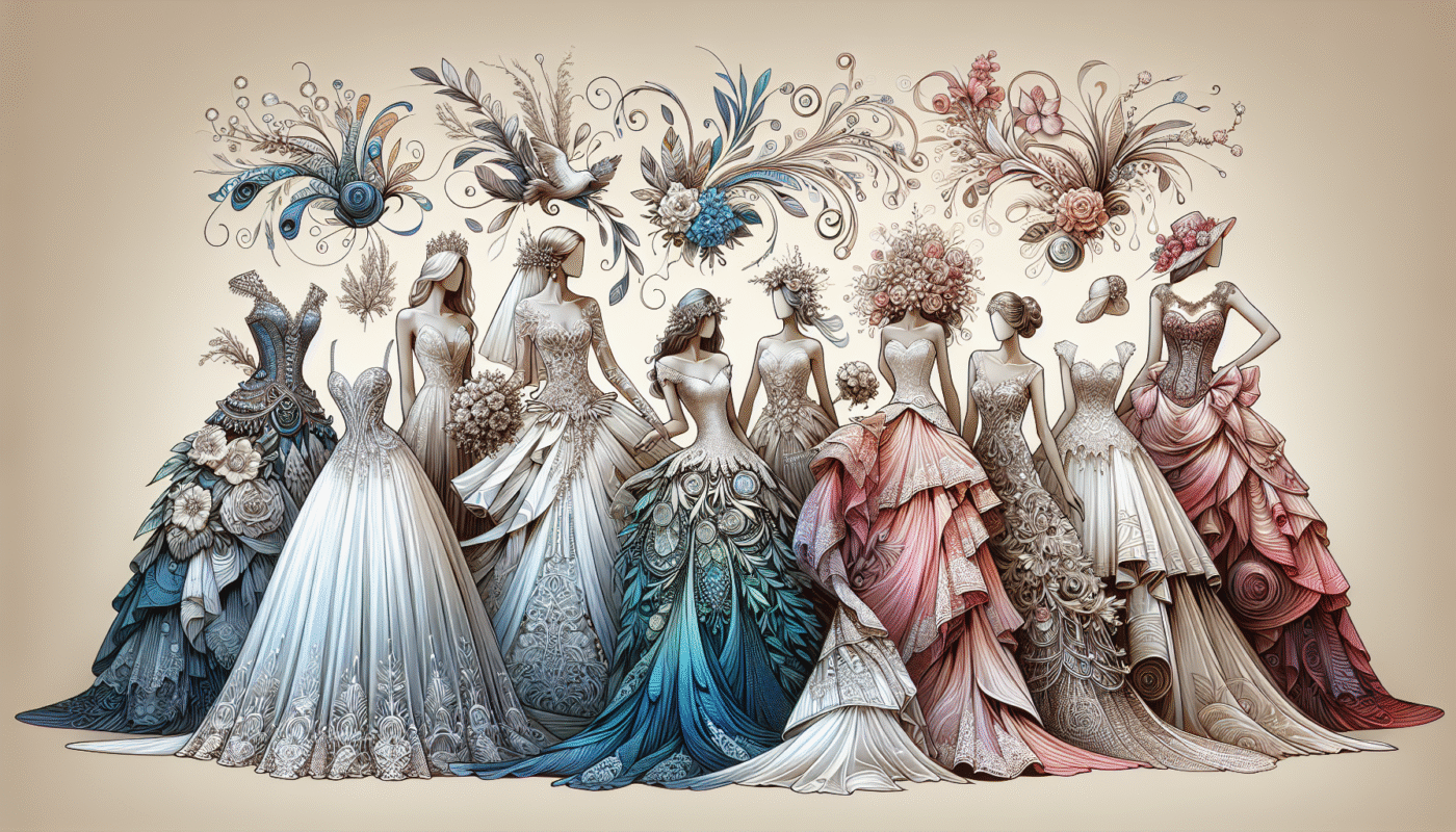 Robes de mariée pour les mariages à thème artistique