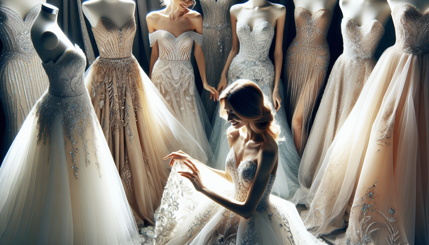 Robes de mariée pour les mariages à thème glamour