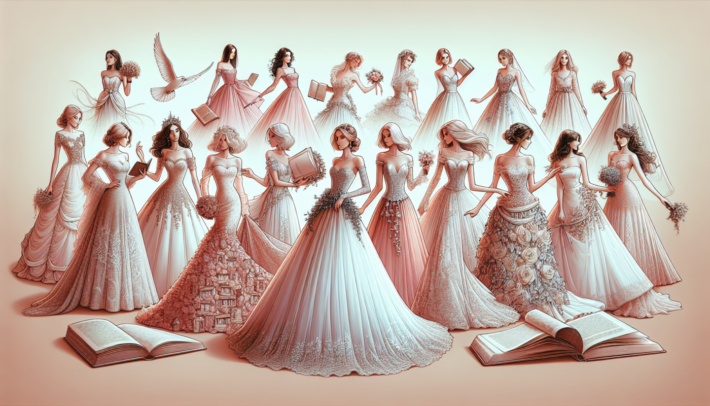 Robes de mariée pour les mariages à thème littéraire