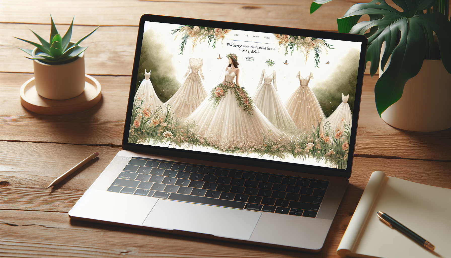 Robes de mariée pour les mariages à thème nature