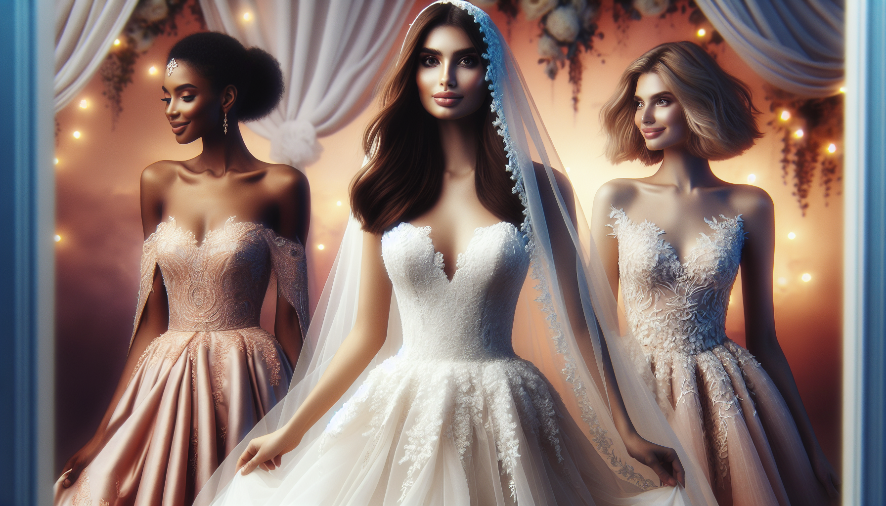 Robes de mariée pour les mariages à thème romantique