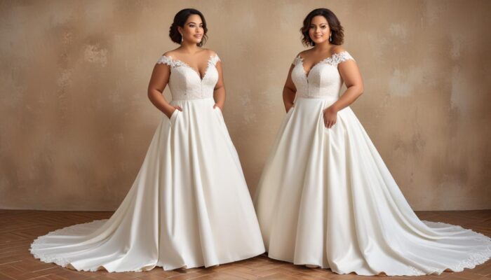 Éclatez de bonheur dans une robe de mariée grande taille : élégance et confort pour un jour magique