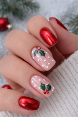 15 dessins d&rsquo;ongles de Noël les plus mignons que vous verrez cette saison