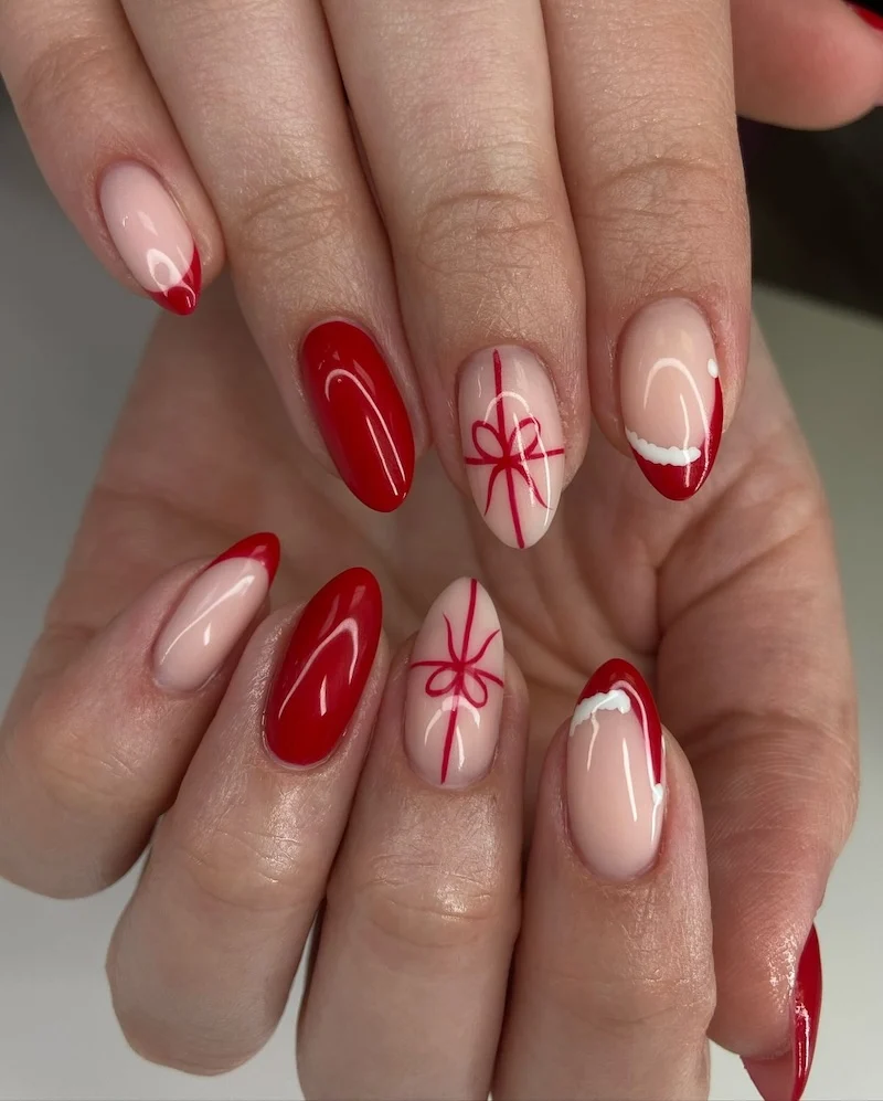 15 dessins d'ongles de Noël les plus mignons que vous verrez cette saison image 19 | Soirée Blanche