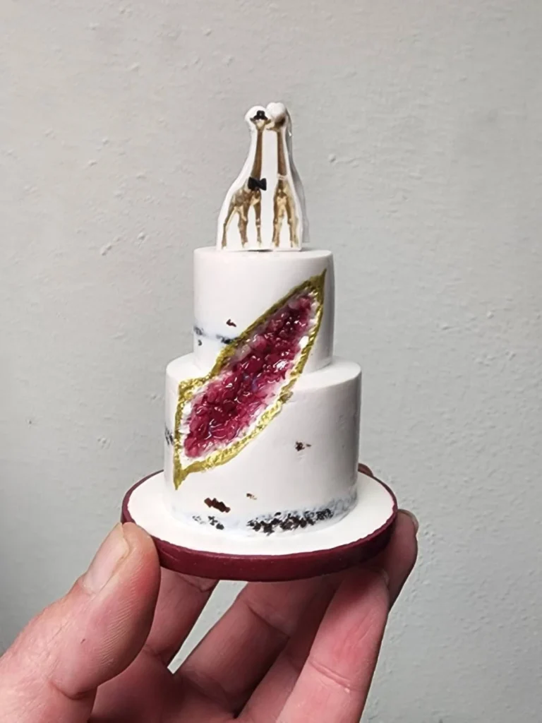 ornement de gâteau de mariage