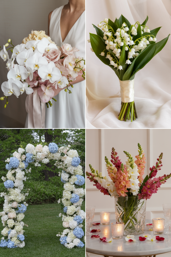 fleurs de mariage de printemps