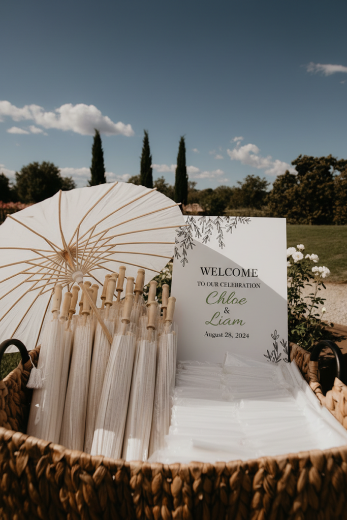 17 détails de mariage que les gens jugent à la seconde où ils entrent image 10 | Soirée Blanche parapluies de mariage