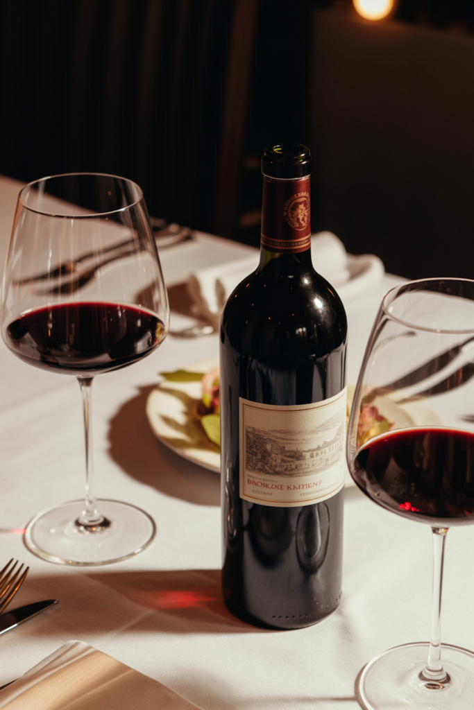 bouteille de vin rouge