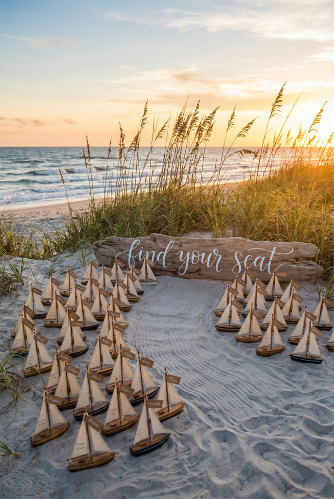 présentoir de cartes de sièges de bateau