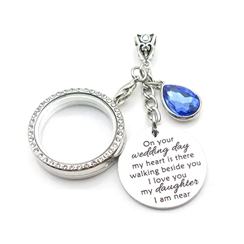 Charm médaillon photo commémoratif pour bouquet de mariage