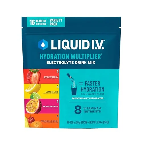 Conseils pour le jour du mariage pour le marié (de vrais mariés) image 1 | Soirée Blanche Sachets multiplicateurs d'hydratation Liquid IV pour le jour du mariage