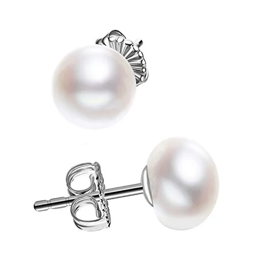 Boucles d'oreilles puces en perles d'eau douce, un souvenir inédit